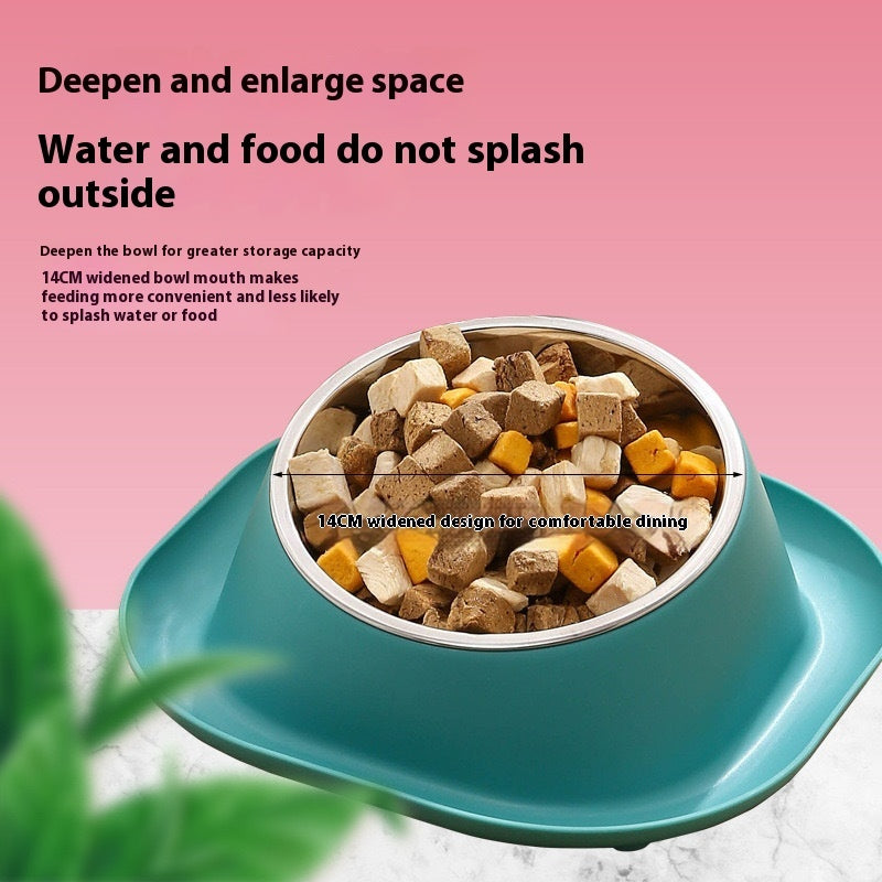 Anti-Ant Stainless Cat Bowl with Tilt Design